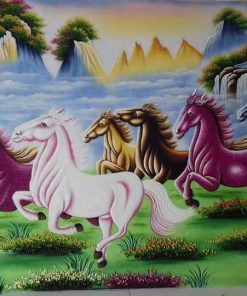 tranh đá quý mã đáo thành công đẹp