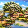 Tranh đồng quê, làng quê