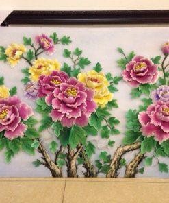 Tranh hoa mẫu đơn 3D phù hợp làm quà tặng ý nghĩa