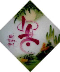 tranh đá quý chữ thư pháp chữ lộc