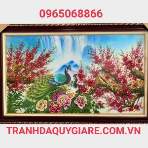 tranh đá quý phú quý mãn đường