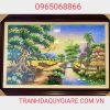 tranh đá quý đồng quê thanh bình