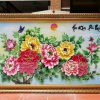 Tranh đá quý hoa mẫu đơn