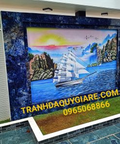 tranh đá quý thuận buồm xuôi gió