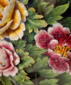 Cận cảnh cánh hoa 3d được gắn đá quý ruby siêu vip