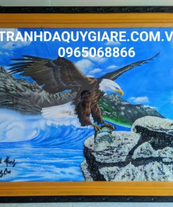 tranh đá quý đại bàng 3d