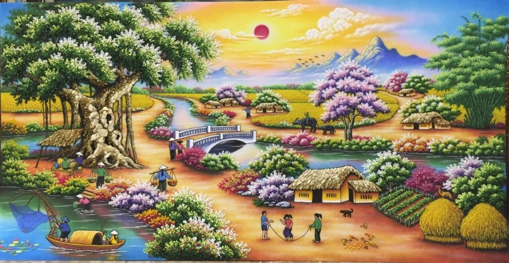 Cách chọn tranh đá quý cho phòng khách