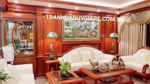 Tranh đá quý quà tặng tân gia vinh hoa phú quý