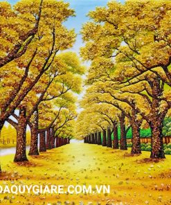 mẫu tranh đá quý hợp mệnh thổ cho tài lộc may mắn