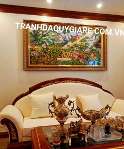 Tranh đá quý phong thủy mệnh Mộc cho tài lộc dồi dào