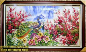 Tranh đá quý quà tặng tân gia vinh hoa phú quý