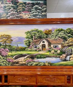 Tranh đá quý quà tặng trưng bày phòng khách hoặc đại sảnh