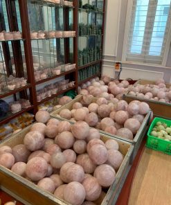 Trái bi cầu thạch anh hồng