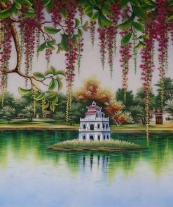 Top 20 mẫu tranh đá quý hồ gươm đẹp và ý nghĩa nhất