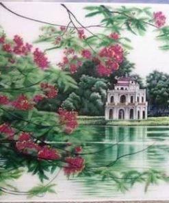 Top 20 mẫu tranh đá quý hồ gươm đẹp và ý nghĩa nhất