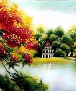 Top 20 mẫu tranh đá quý hồ gươm đẹp và ý nghĩa nhất