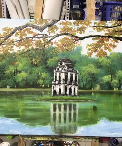 Top 20 mẫu tranh đá quý hồ gươm đẹp và ý nghĩa nhất