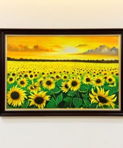 10+Mẫu tranh đá quý hoa hướng dương đẹp