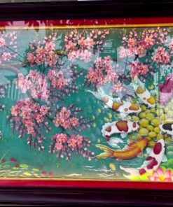 20+ mẫu tranh đá quý cá chép hoa sen được yêu thích nhất [hienthinam]