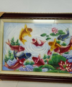 20+ mẫu tranh đá quý cá chép hoa sen được yêu thích nhất [hienthinam]