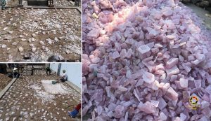 đá thạch anh rải nền nhà