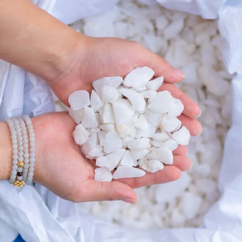 đá thạch anh trắng vụn