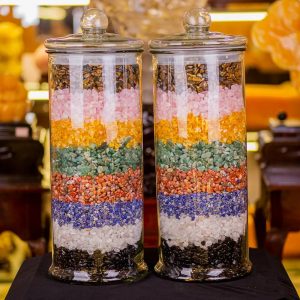 Đá thạch anh vụn ngũ sắc