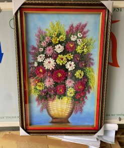 Tranh Đá Quý 3D Hoa Cúc