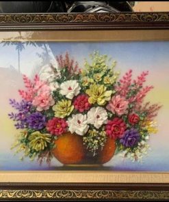 Tranh Đá Quý 3D Hoa Cúc