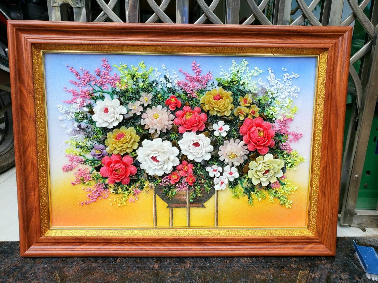 Tranh Đá Quý 3D Hoa hồng