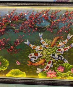 Tranh đá quý hoa đào