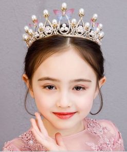 vương miện công chúa bằng đá quý cho bé