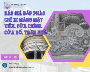 Báo giá đắp phào chỉ xi măng