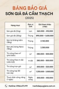 Báo giá sơn giả đá cẩm thạch, giá thi công sơn giả đá cẩm thạch