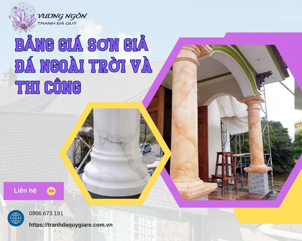 Bảng giá sơn giả đá ngoài trời và thi công