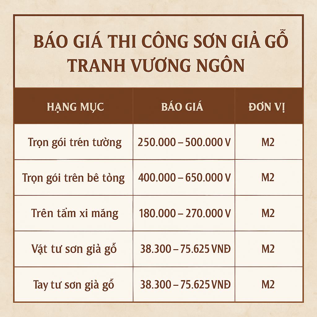 giá sơn giả gỗ trên tường