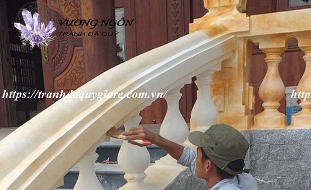 Sơn giả đá cẩm thạch màu vàng