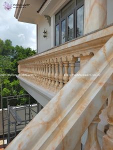 Sơn giả đá cẩm thạch màu vàng