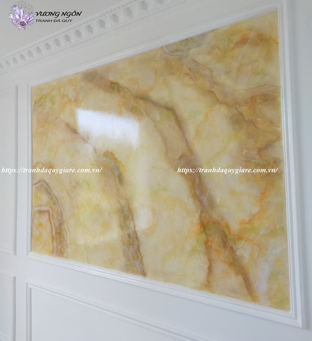 Sơn giả đá cẩm thạch màu vàng