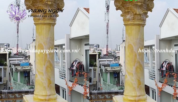 Sơn giả đá cẩm thạch màu vàng