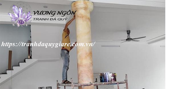 Sơn giả đá cẩm thạch màu vàng