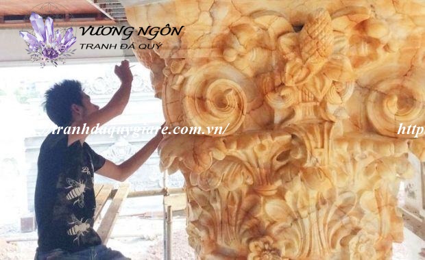 Sơn giả đá cẩm thạch màu vàng