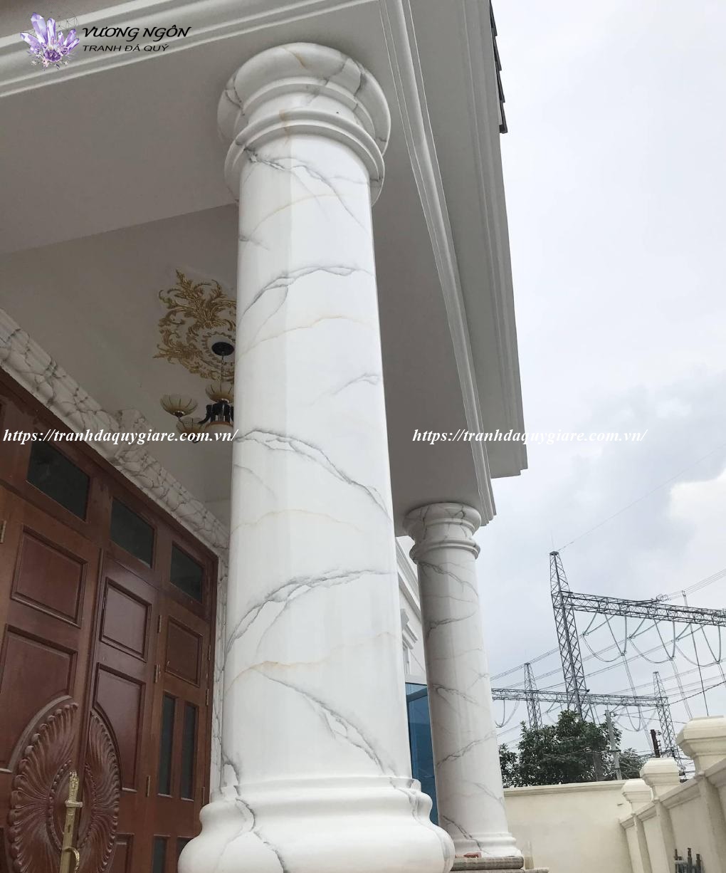 sơn giả đá cẩm thạch màu xám