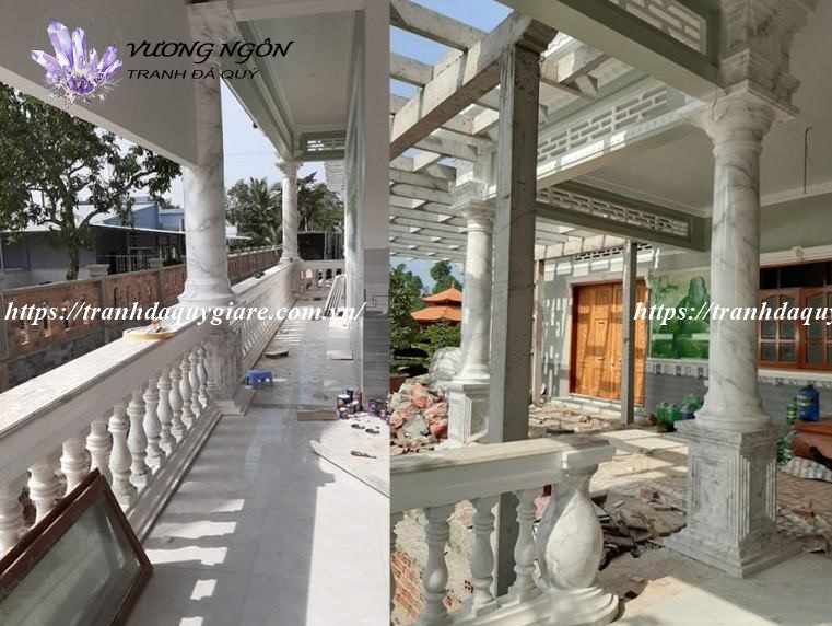 sơn giả đá cẩm thạch màu xám