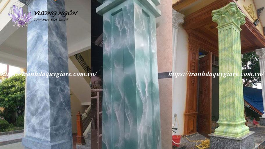 sơn giả đá cẩm thạch màu xám