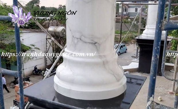 sơn giả đá cẩm thạch màu xám