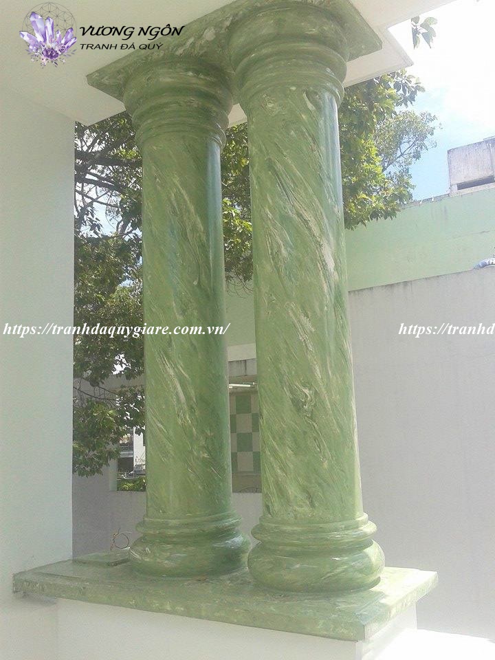 sơn giả đá cẩm thạch màu xanh ngọc