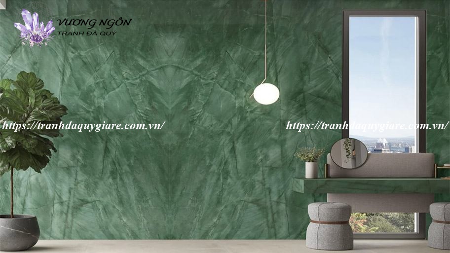 sơn giả đá cẩm thạch màu xanh ngọc