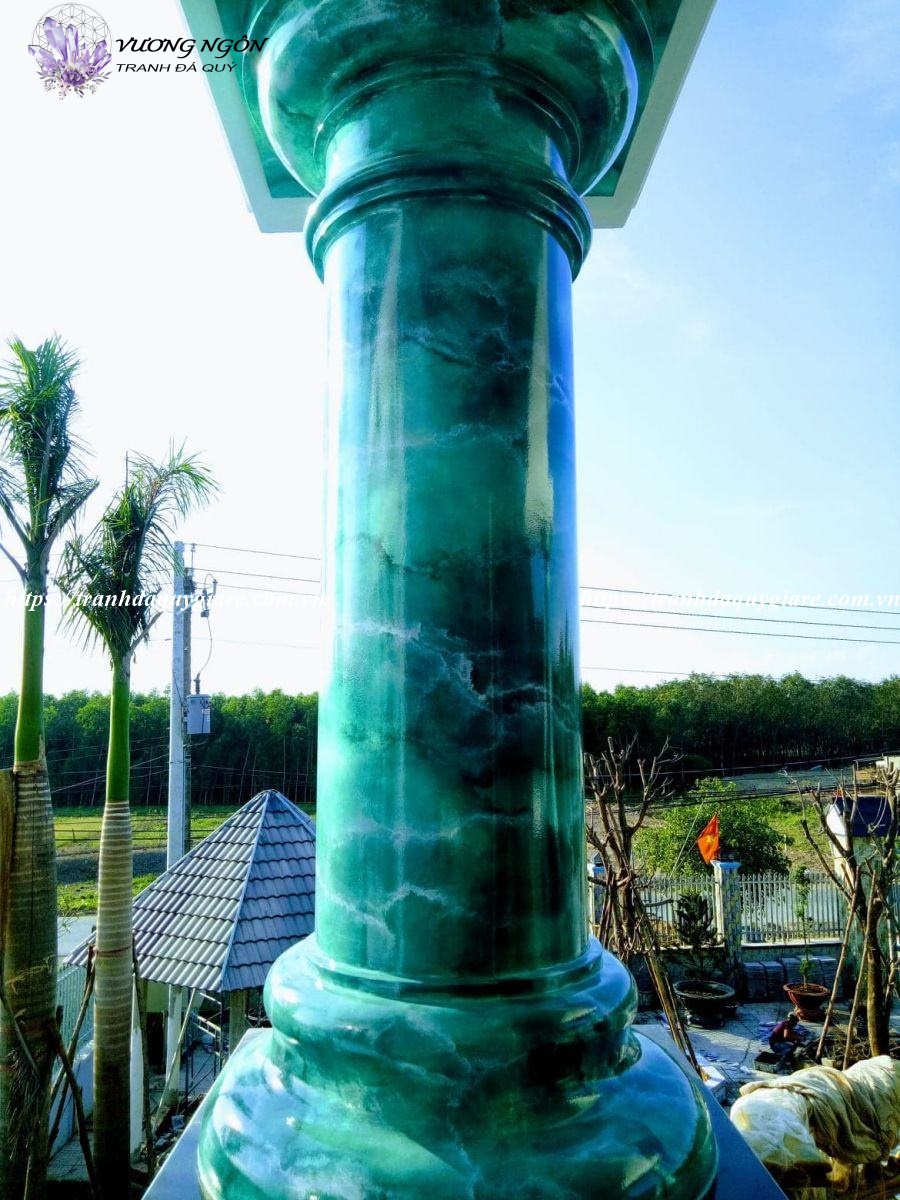 sơn giả đá cẩm thạch màu xanh ngọc