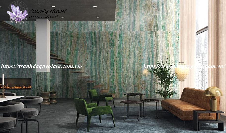 sơn giả đá cẩm thạch màu xanh ngọc